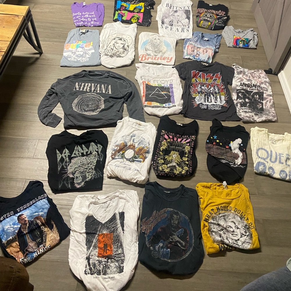 Concert tees and band tees plus Salty Dog